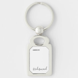Porte-clés Minimal de la typographie moderne Mariage Bridesma