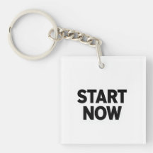 Minimalist bold start now text