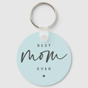 Porte-clés Minimaliste Meilleure maman jamais élégante Typogr