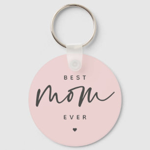 Porte-clés Minimaliste Meilleure maman jamais élégante Typogr
