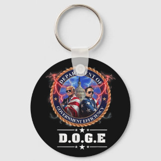 Porte-clés Ministère de l'Efficacité Gouvernementale Doge Tru