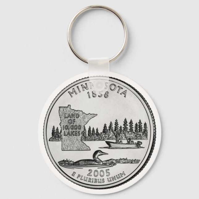 Porte-clés Minnesota State Quarter (Recto)