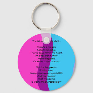 Porte-clés Miracle of Friendship Poem Porte - clé