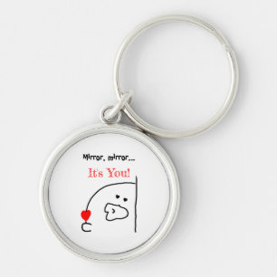 Porte-clés Miroir, miroir... C’est toi ! Cute et romantique