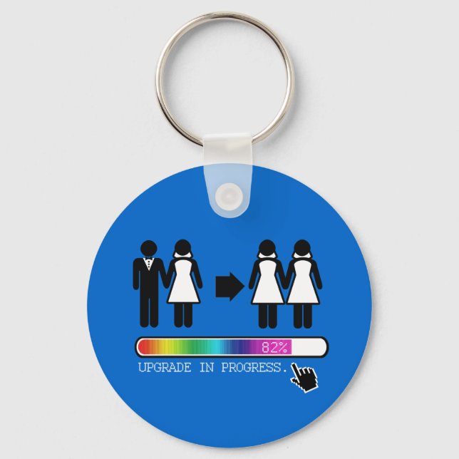 PORTE-CLÉS MISE À NIVEAU EN LESBIEN (Recto)