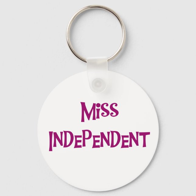 PORTE-CLÉS MISS INDÉPENDANT (Recto)