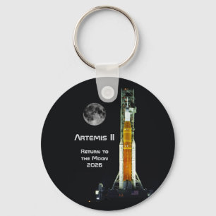 Porte-clés Mission Artemis II sur la Lune