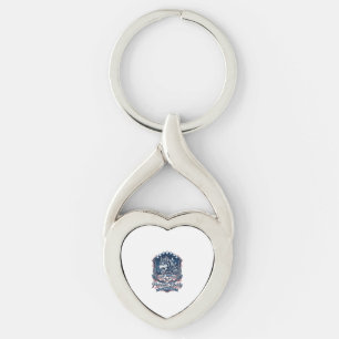 Porte-clés Mission de nuit patriotique Loup patriote Inspiré