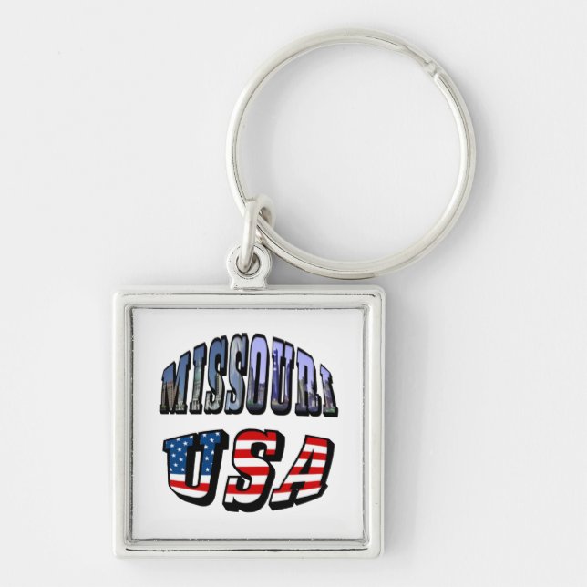 Porte-clés Missouri Picture et USA Text (Devant)