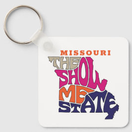 Porte-clés Missouri State Surnom Word Art