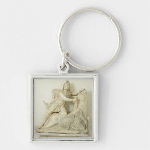 Porte-clés Mithras sacrifiant Taureau, soulagement de marbre,
