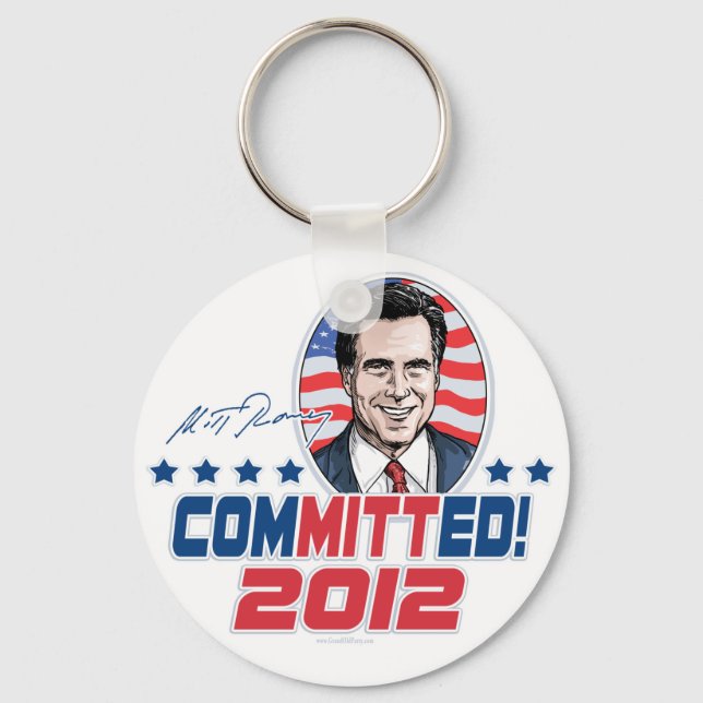 Porte-clés Mitt Romney ComMITTed 2012 Gear (Recto)