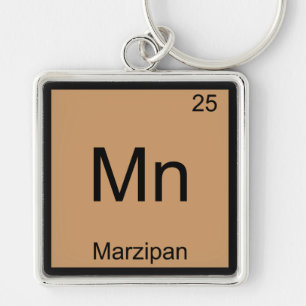 Porte-clés Mn - Marzipan Funny Chimie Élément Symbole Tee