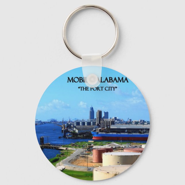Porte-clés MOBILE, ALABAMA - Port City (Recto)