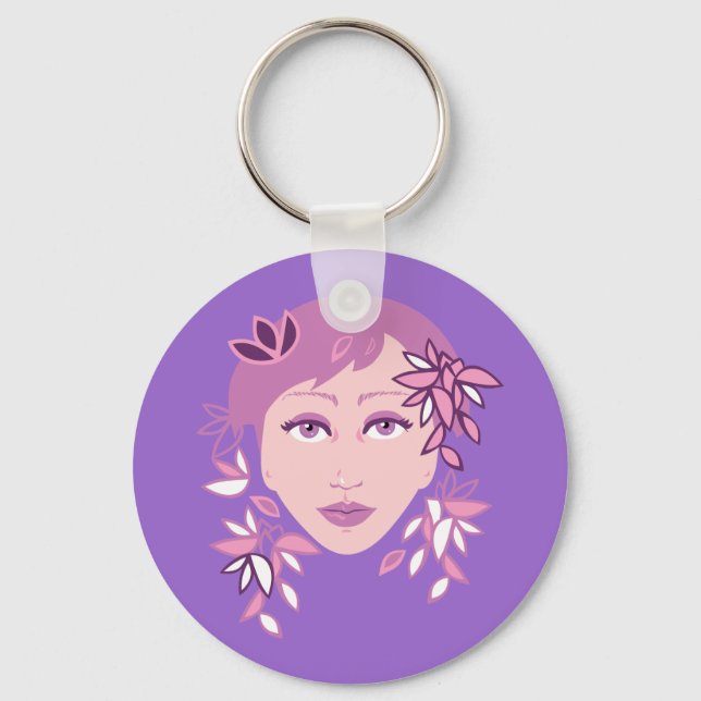 Porte-clés Mode florale (Recto)