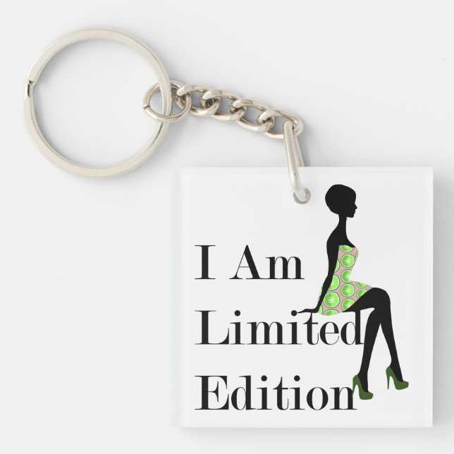 Porte-clés Mode Silhouette I Am Limited Edition Citation (Devant)