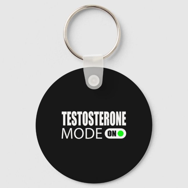 Porte-clés Mode testostérone activé (Recto)