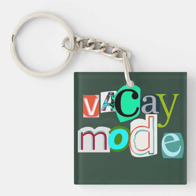 Porte-clés Mode Vacay rétro (Devant)