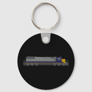 Porte-clés Modèle 3D : Moteur de train : Chemin de fer : Port