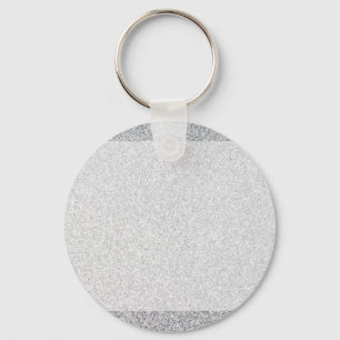 Porte-clés Modèle blanc parties scintillant argent