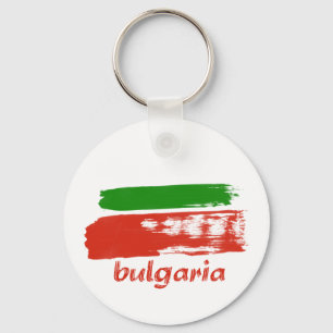 Porte-clés Modèle de drapeau de grunge bulgare