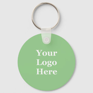 Porte-clés Modèle de marque verte du logo de l'entreprise
