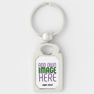 PORTE-CLÉS MODÈLE DE TEXTE D'IMAGE BLANCHE SIMPLE MODERNE