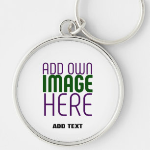 PORTE-CLÉS MODÈLE DE TEXTE D'IMAGE BLANCHE SIMPLE MODERNE
