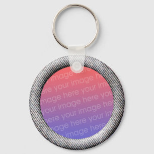 Porte-clés Modèle Denim (bordure de trame 3d)