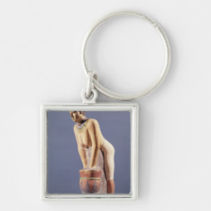 Porte-clés Modèle d'une femme faisant la bière, vieux royau