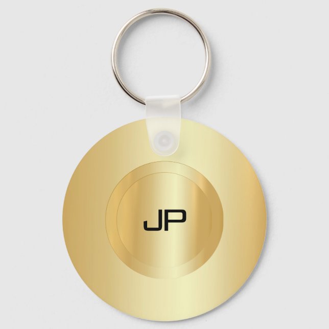 Porte-clés Modèle élégant Faux Gold (Recto)