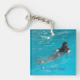 Porte-clés Modèle féminin natation Thunder_Cove