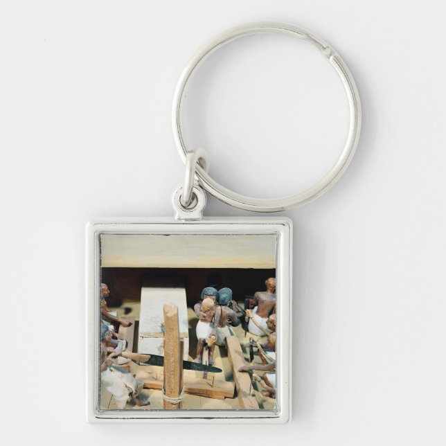 Porte-clés Modèle funéraire d'un atelier de menuiserie (Devant)