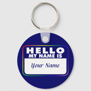 Porte-clés Modèle nommé d'étiquette