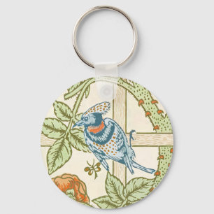 Porte-clés Modèle sans couture de treillis de William Morris