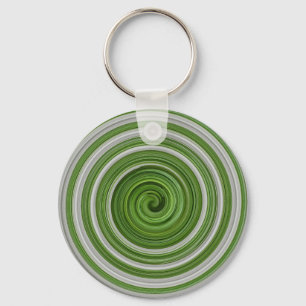 Porte-clés Modèle spiralé vert-blanc