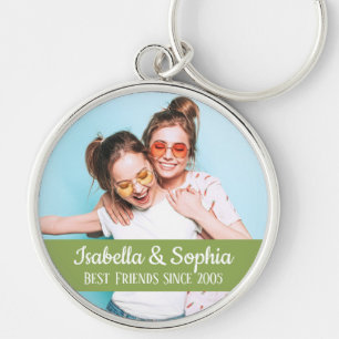 Porte-clés Modern BFF photo Best friends names