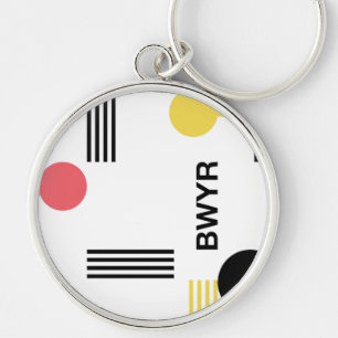 Porte-clés Modern, urban graphic with typography and shapes