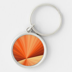 Porte-clés Moderne Abstrait Orange Rouge Vanille Graphique Fr