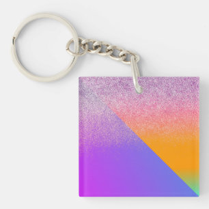 Porte-clés Moderne Géométrique Deux Tons Ombre Triangle Paill