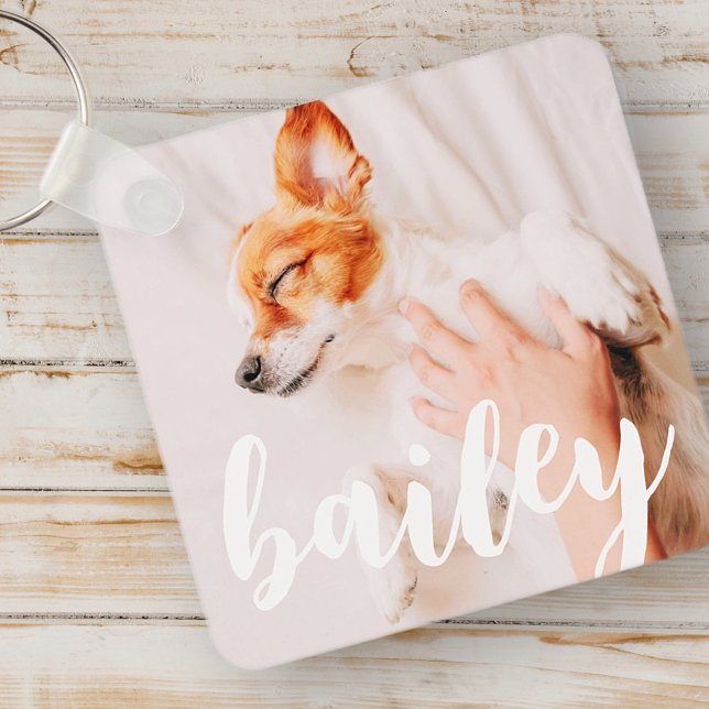 Porte-clés Moderne Jouer Simple Élégant Chic Photo Pet (Créateur téléchargé)