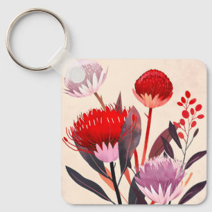 Porte-clés Moderne Minimaliste Bohème Floral Botanique