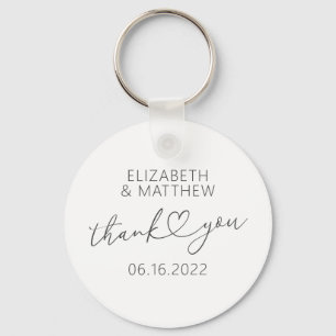 Porte-clés Moderne simple élégant chic minimaliste Mariage de