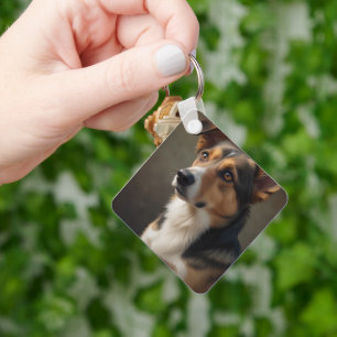 Porte-clés Moderne Simple Élégant Chic Photo Pet