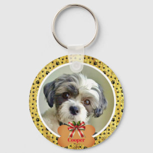 Porte-clés Moderne Simple Photo Chien - Conception Empreinte 