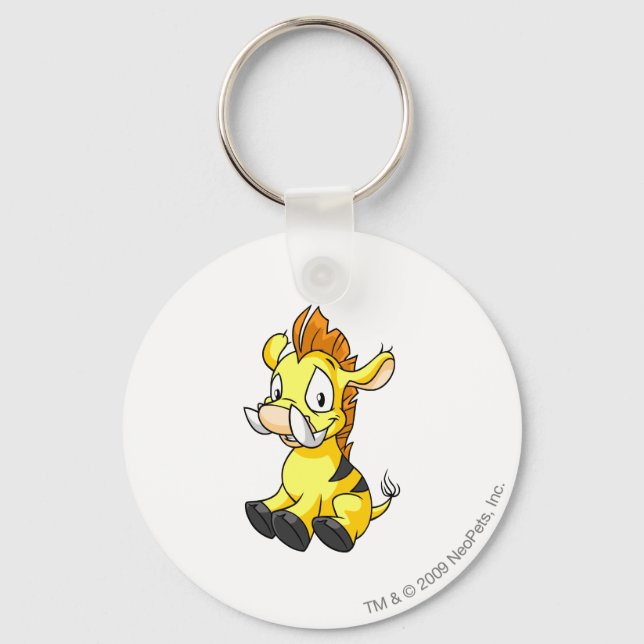 Porte-clés Moehog jaune (Recto)
