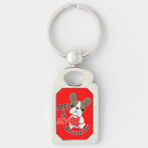 Porte-clés MOI ET MON Porte - clé LOVE_Metal Oval Red-4