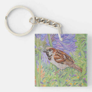 Porte-clés Moineau domestique