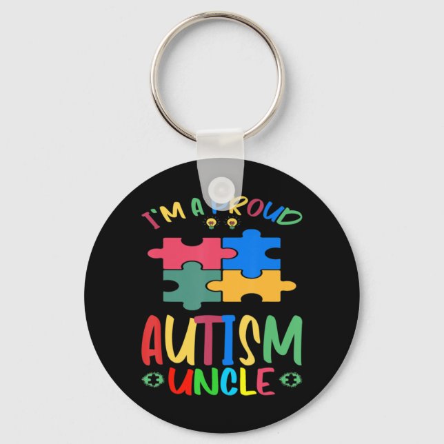 Porte-clés Mois de la sensibilisation sur l'autisme mondiale  (Recto)