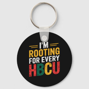 Porte-clés Mois de l'histoire des Noirs Hbcu Je soutiens chaq